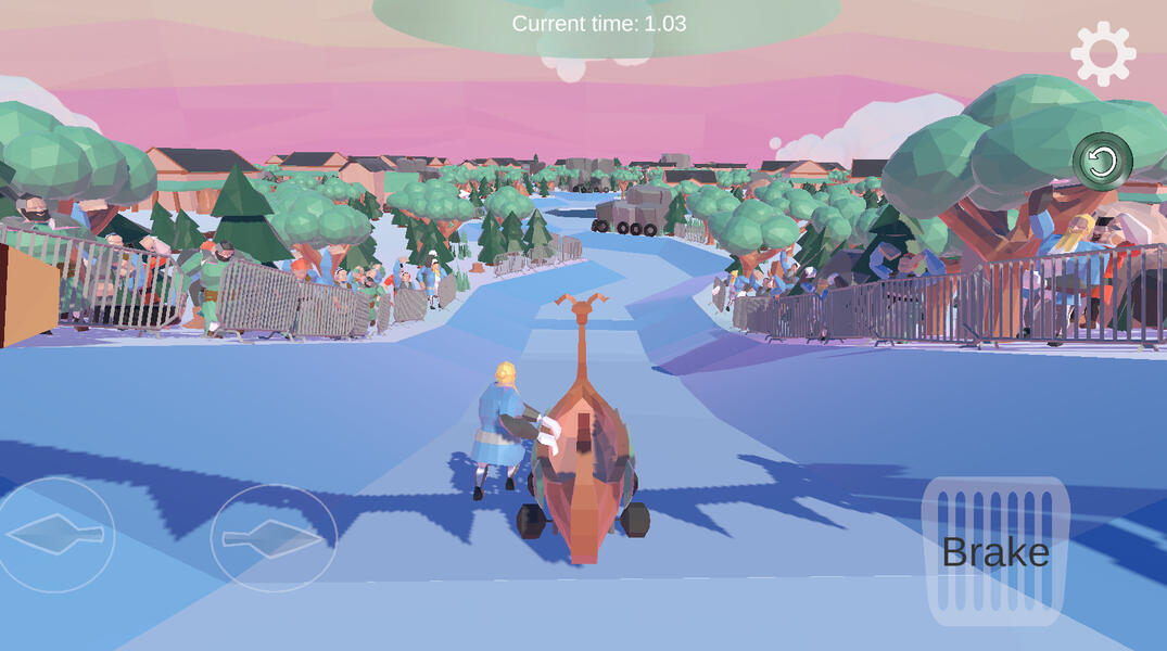 Down the Hill In Game Screenshot Down the Hill In Game Screenshot